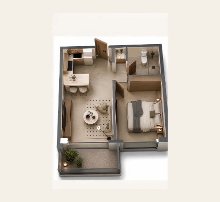 Selected residence plan